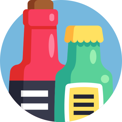 alkohol Detailed Flat Circular Flat ikona