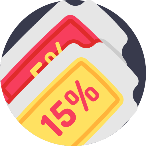 Coupons Detailed Flat Circular Flat icon