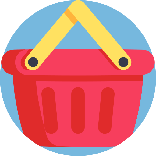 Shopping basket Detailed Flat Circular Flat icon