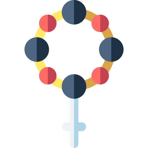 Rosary Basic Rounded Flat icon