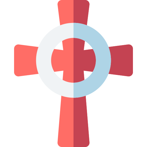 croce celtica Basic Rounded Flat icona