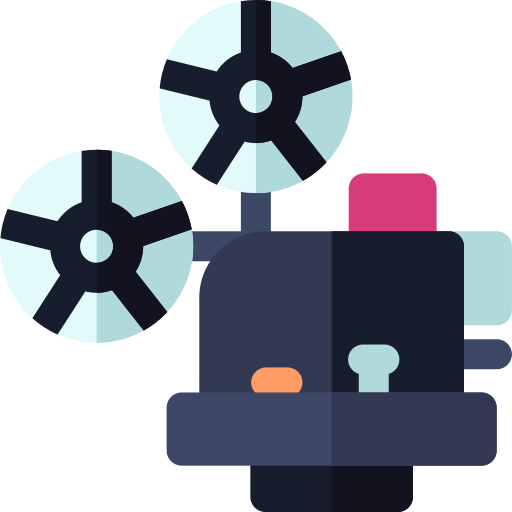 Proyector Basic Rounded Flat icono