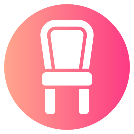 krzesło Generic gradient fill ikona