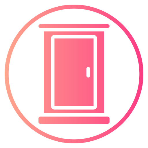 drzwi domu Generic gradient fill ikona