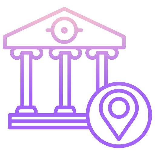 Bank Icongeek26 Outline Gradient icon