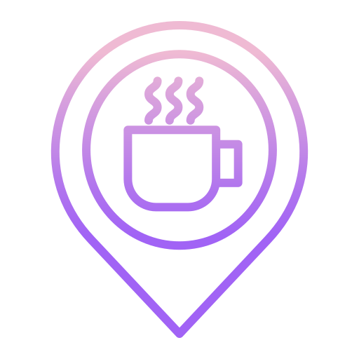 Coffee shop Icongeek26 Outline Gradient icon