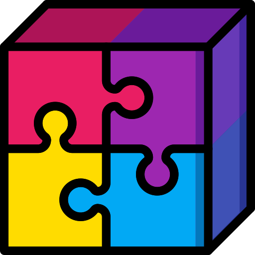 Puzzle Basic Miscellany Lineal Color icon