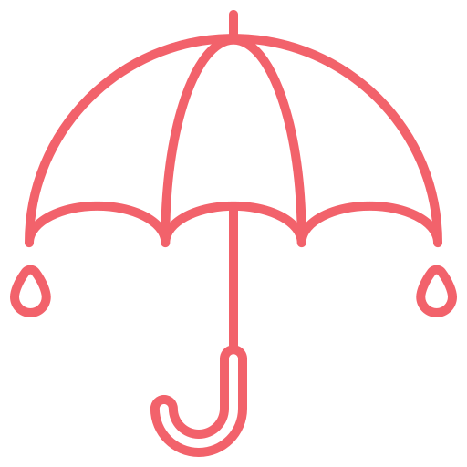 Зонтик Generic color outline иконка
