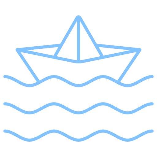 紙の船 Generic color outline icon