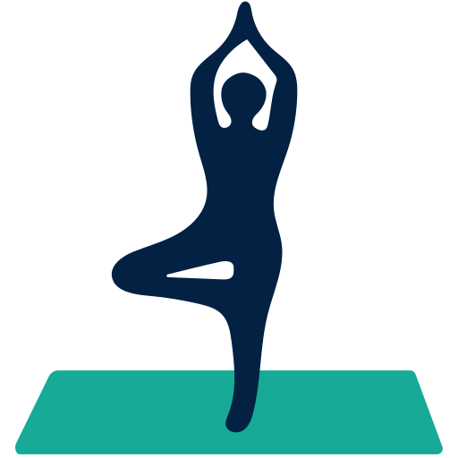 posizione yoga Generic color fill icona