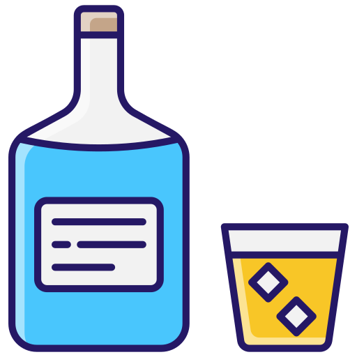 vaso de whisky Generic color lineal-color icono