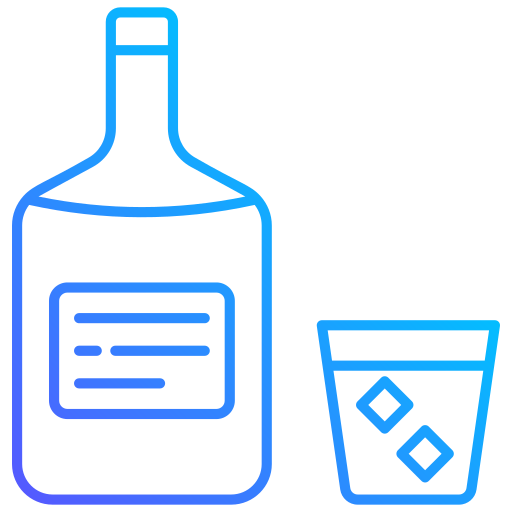 szkło whisky Generic gradient outline ikona