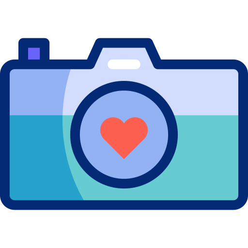 Cute camera Basic Accent Lineal Color icon