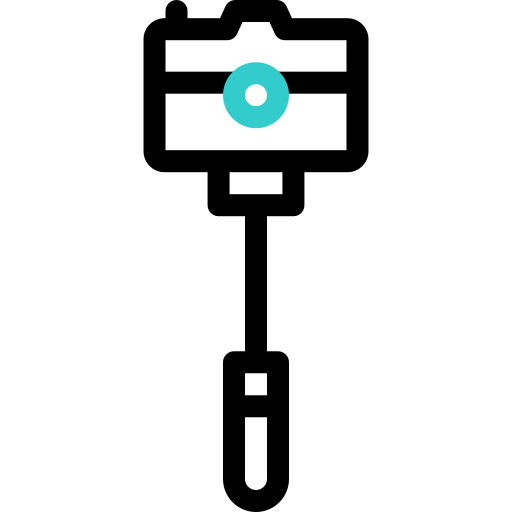 셀카봉 Basic Accent Outline icon