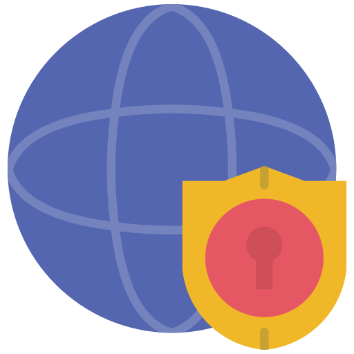 sicurezza su internet Generic color fill icona