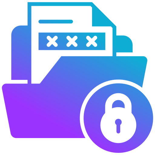 Encrypted data Generic gradient fill icon