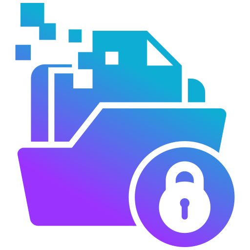 Encrypted file Generic gradient fill icon