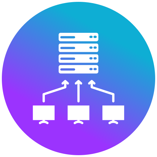 centro de datos Generic gradient fill icono