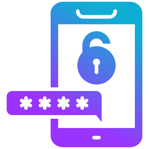 Security code Generic gradient fill icon