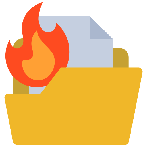 File burning Generic color fill icon