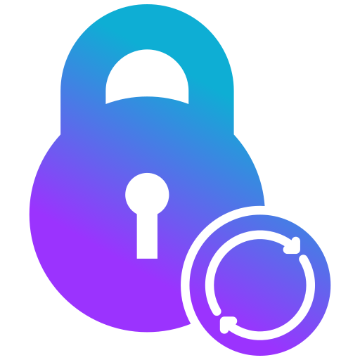 Security refresh Generic gradient fill icon
