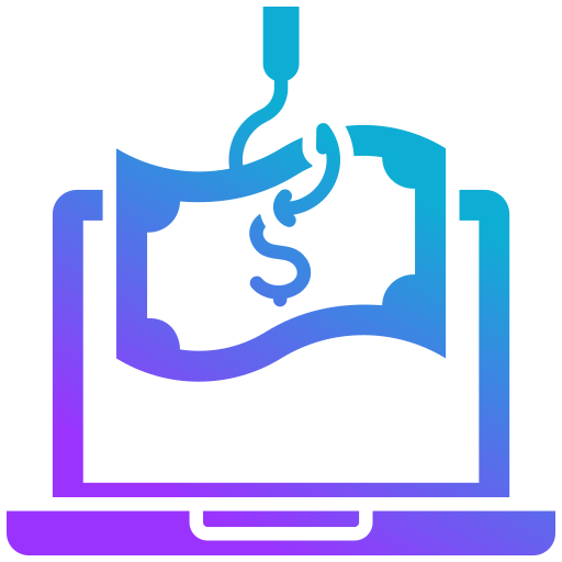 Financial spoofing Generic gradient fill icon