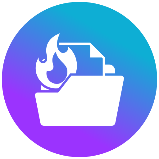 File burning Generic gradient fill icon