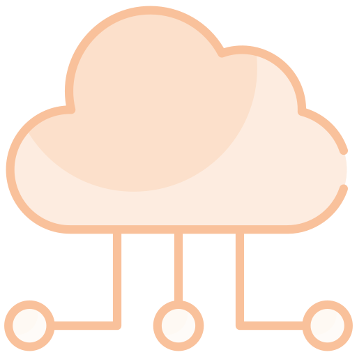 Cloud computing Generic color lineal-color icon