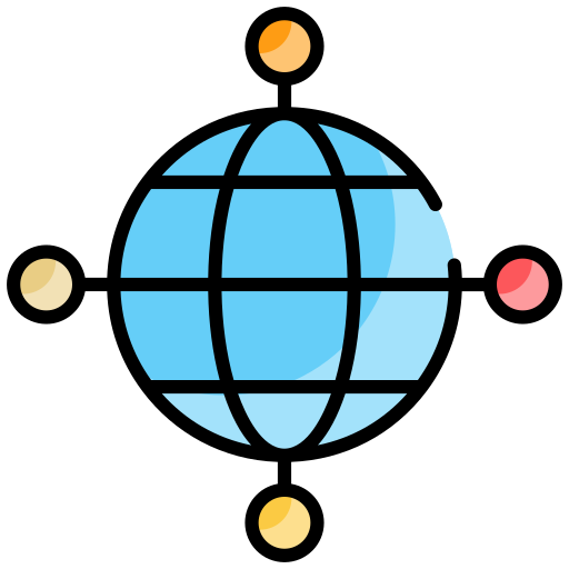 Глобальная сеть Generic color lineal-color иконка
