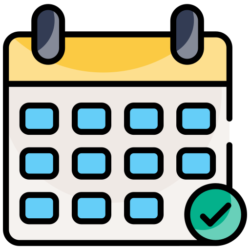 calendario de eventos Generic color lineal-color icono