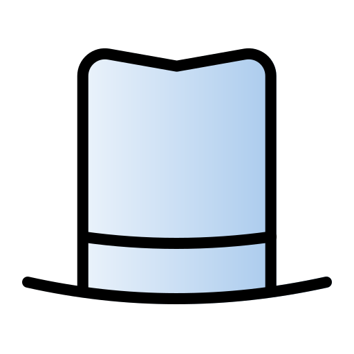 chapeau Generic gradient lineal-color Icône