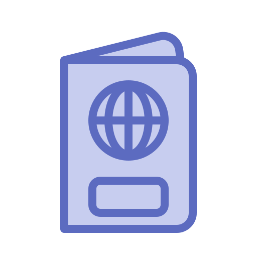 paspoort Generic color outline icoon