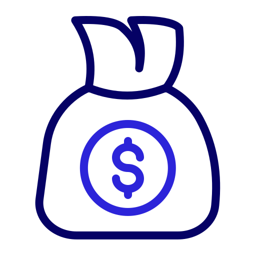 bolsa de dinero Generic color outline icono