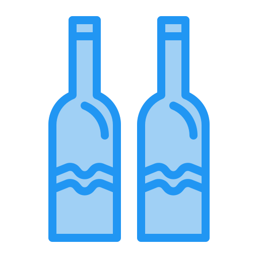 botella de vino Generic color outline icono