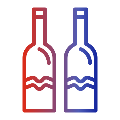 Бутылка вина Generic gradient outline иконка
