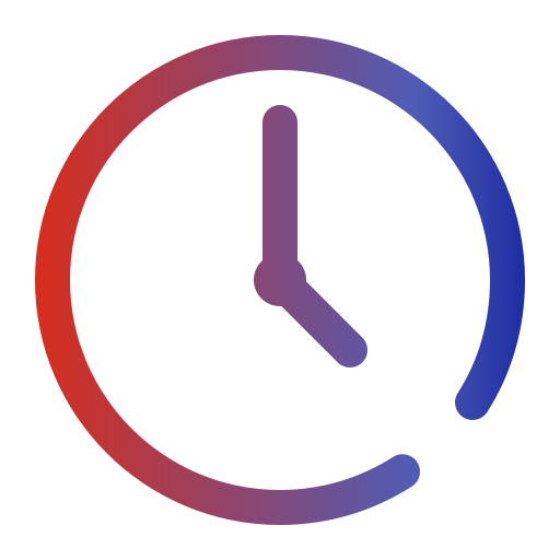 tempo Generic gradient outline icona