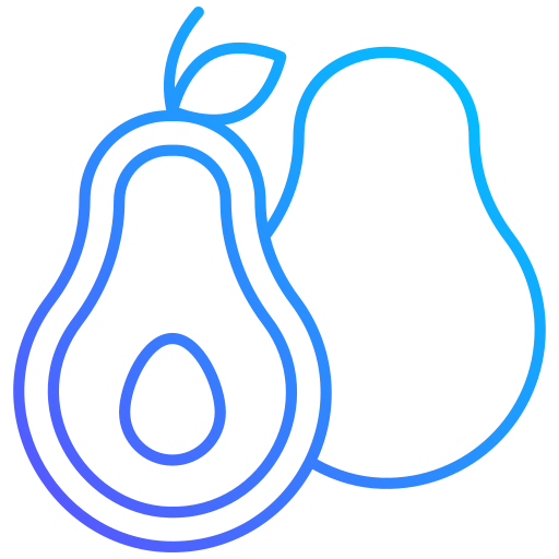 Avocado Generic gradient outline icon