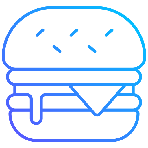 hamburguesa Generic gradient outline icono
