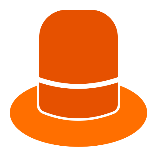 cappello di paglia Generic color fill icona