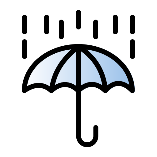 Зонтик Generic gradient lineal-color иконка