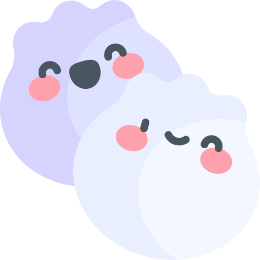 Dumplings Kawaii Flat icon