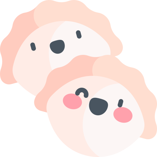 Gyoza Kawaii Flat icon