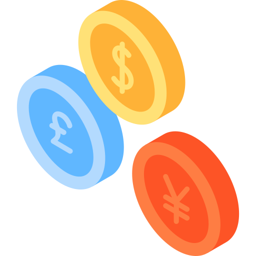 Currency Isometric Flat icon