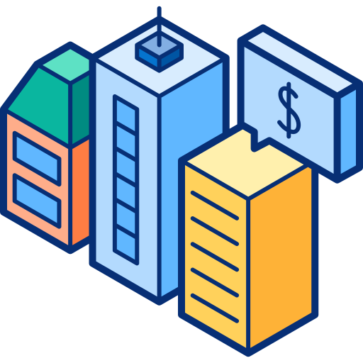 Brokerage Isometric Lineal Color icon