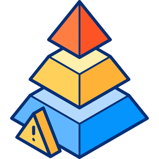 Risk Isometric Lineal Color icon