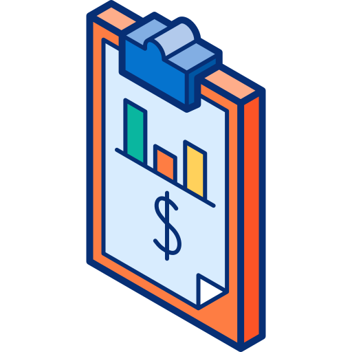 einkommen Isometric Lineal Color icon