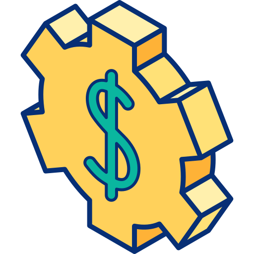 Financial management Isometric Lineal Color icon