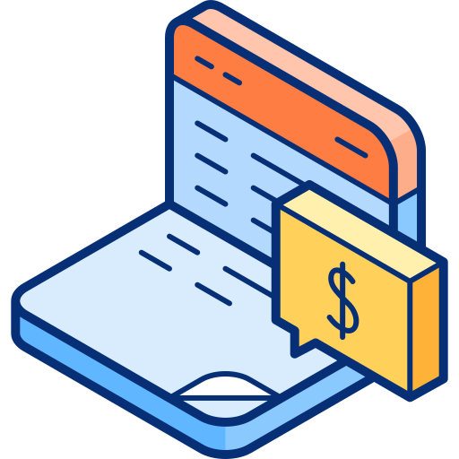Bank account Isometric Lineal Color icon