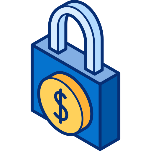 Financial security Isometric Lineal Color icon