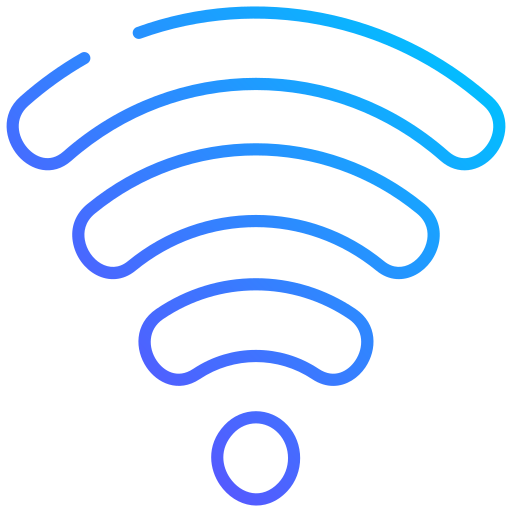 сигнал wi-fi Generic gradient outline иконка